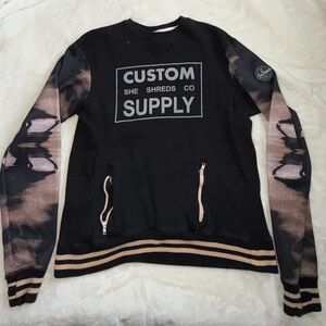 SheShredsCo Custom Supply Black and Tan Outerwear